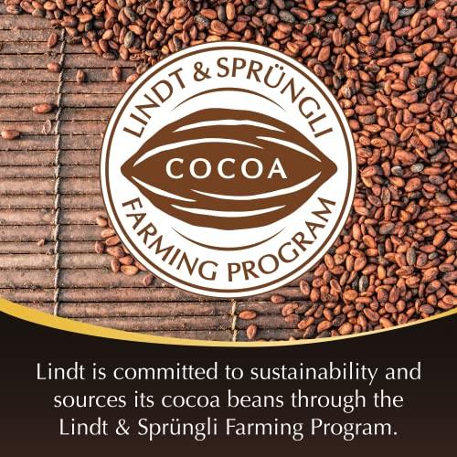 Lindt Lindt LINDOR 60% Extra Dark Chocolate Truffles, Dark Chocolate Candy with Smooth, Melting Truffle Center, Great for gift giving, 5.1 oz. Bag (6 Pack)