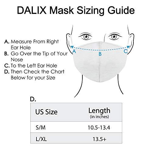 DALIX DALIX Cloth Face Mask Reusable Washable Made in USA - Gray L-XL (5 Pack)