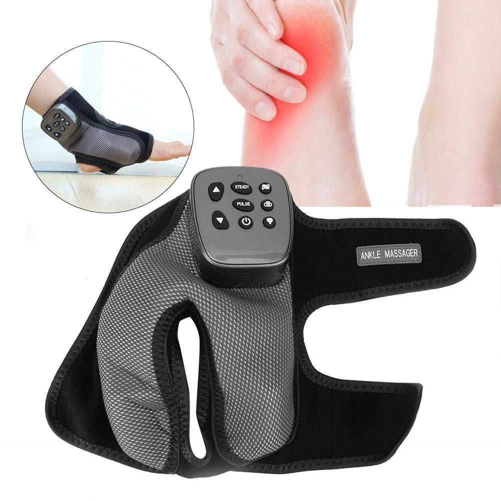 ZJchao ZJchao Electric Foot Ankle Massager, Foot Massage Machine Shiatsu Massager Multi-Level Settings Vibration Heating Massage Pain Relief and Comfort Massage for Heels and