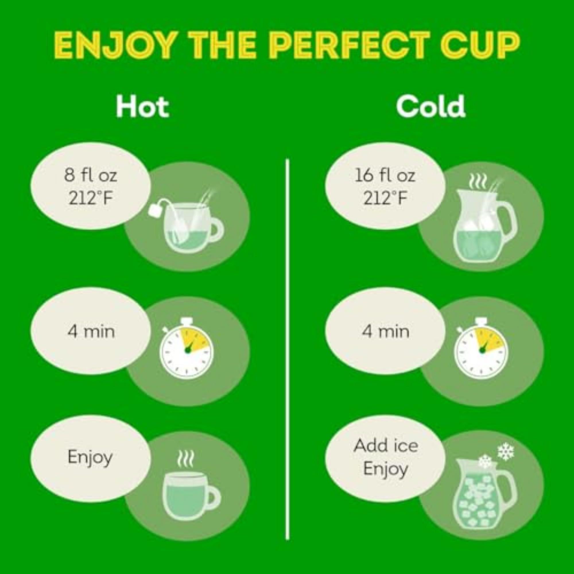 Lipton Lipton Lemon Green Tea Bags, Flavored, Unsweetened Teabags for Hot or Iced Tea with Caffeine and Flavonoids, 120 Total Bags (20ct - Pack of 6)