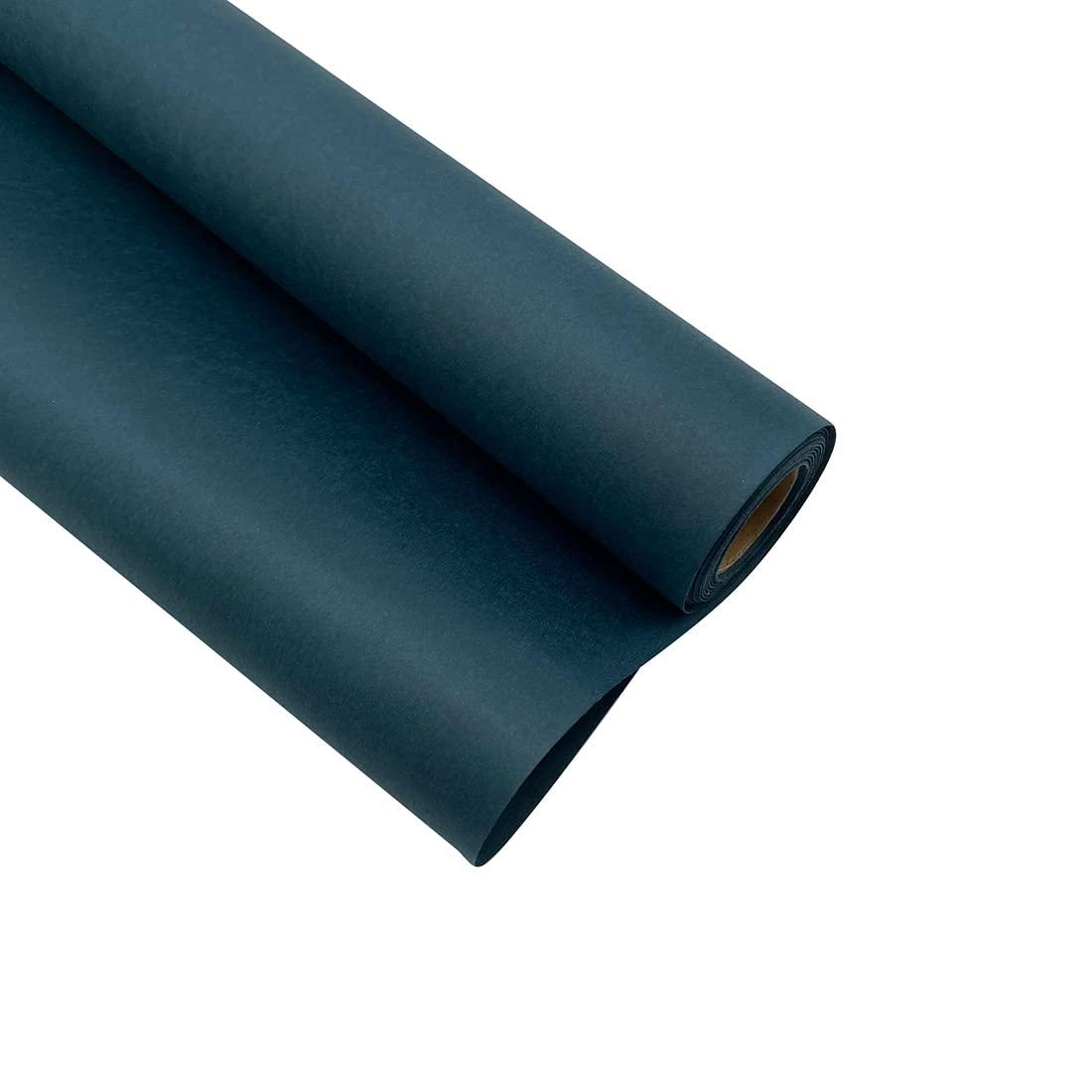 FWSA WRAPS Korean Style Flower Wrapping Kraft Paper Roll Floral Wraps Bouquet Wrap Florist Paper Christmas Mother\'s Day Thanksgiving Day DIY Gift Packaging Paper (Color 9 Peacock Blue)