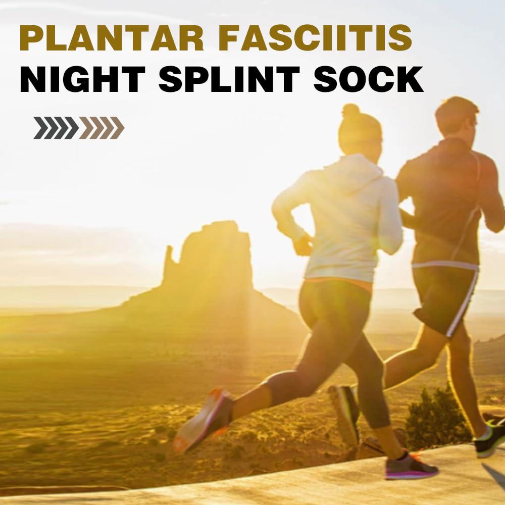 Medhome Medhome Night Splint Sock - Adjustable Plantar Fasciitis Brace for Sleeping,Heel Pain,Foot Drop,Achilles Tendonitis, (Medium)