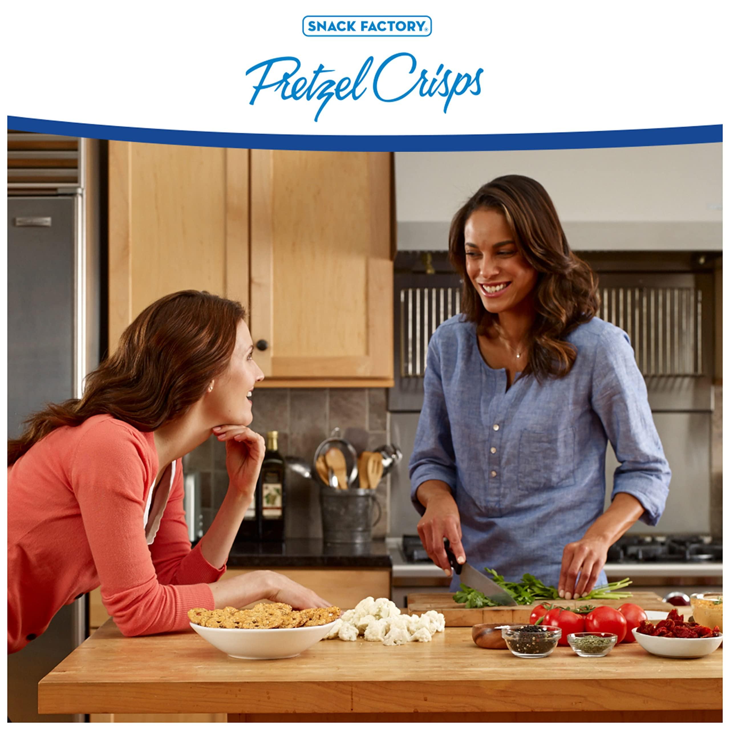 Snack Factory Snack Factory Pretzel Crisps, Sea Salt & Cracked Pepper, 7.2 Oz (Pack of 2)