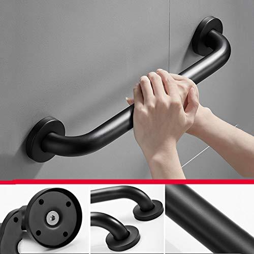 TenNuoDa Grab Bar Bathroom Safety Hand Rail Black 23 Inch Stainless Steel -safe Grip Handles - Restroom Handicap Handle Assist Pole - Decorative Grab Bars for Bathtubs and Showers for Bath Shower Toilet