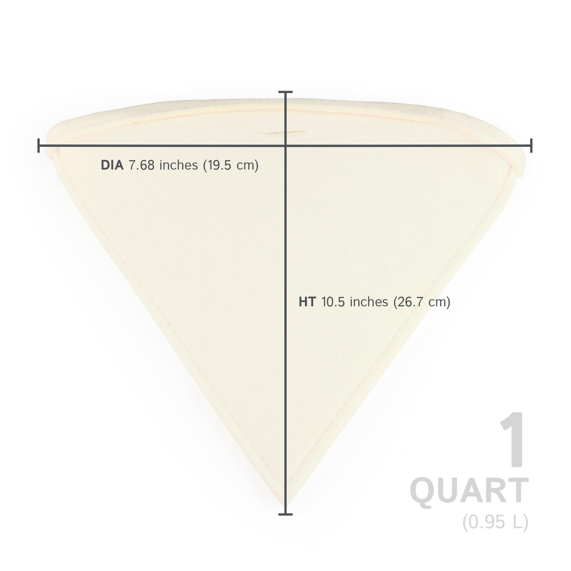 The Felt Store The Felt Store Wool Maple Syrup Filter Cone - Heavy Duty Filter for Clearing Sediment, Easy to Mount & Hang, Reusable Maple Syrup Strainer and Filter