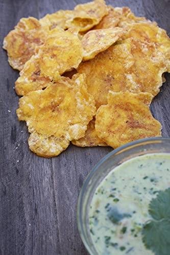 Andean Gourmet ANDEAN GOURMET Garlic Toston Chips 10oz (Pack of 3) - Gluten Free, All Natural, NON-GMO and Kosher - Plantain Dipping Chip