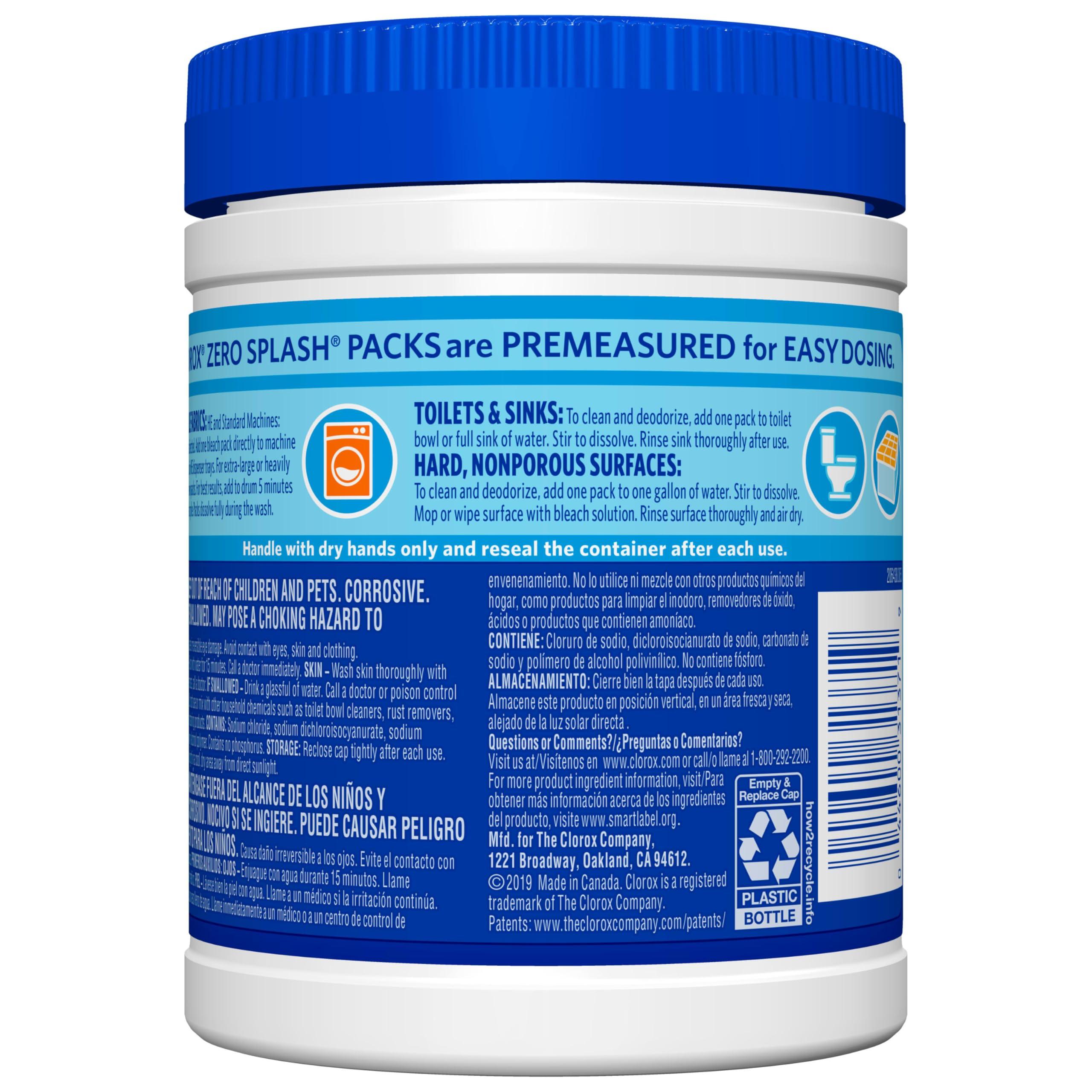 Clorox Clorox Zero Splash Bleach Packs - Laundry Pods, 4 Pack (Package May Vary)