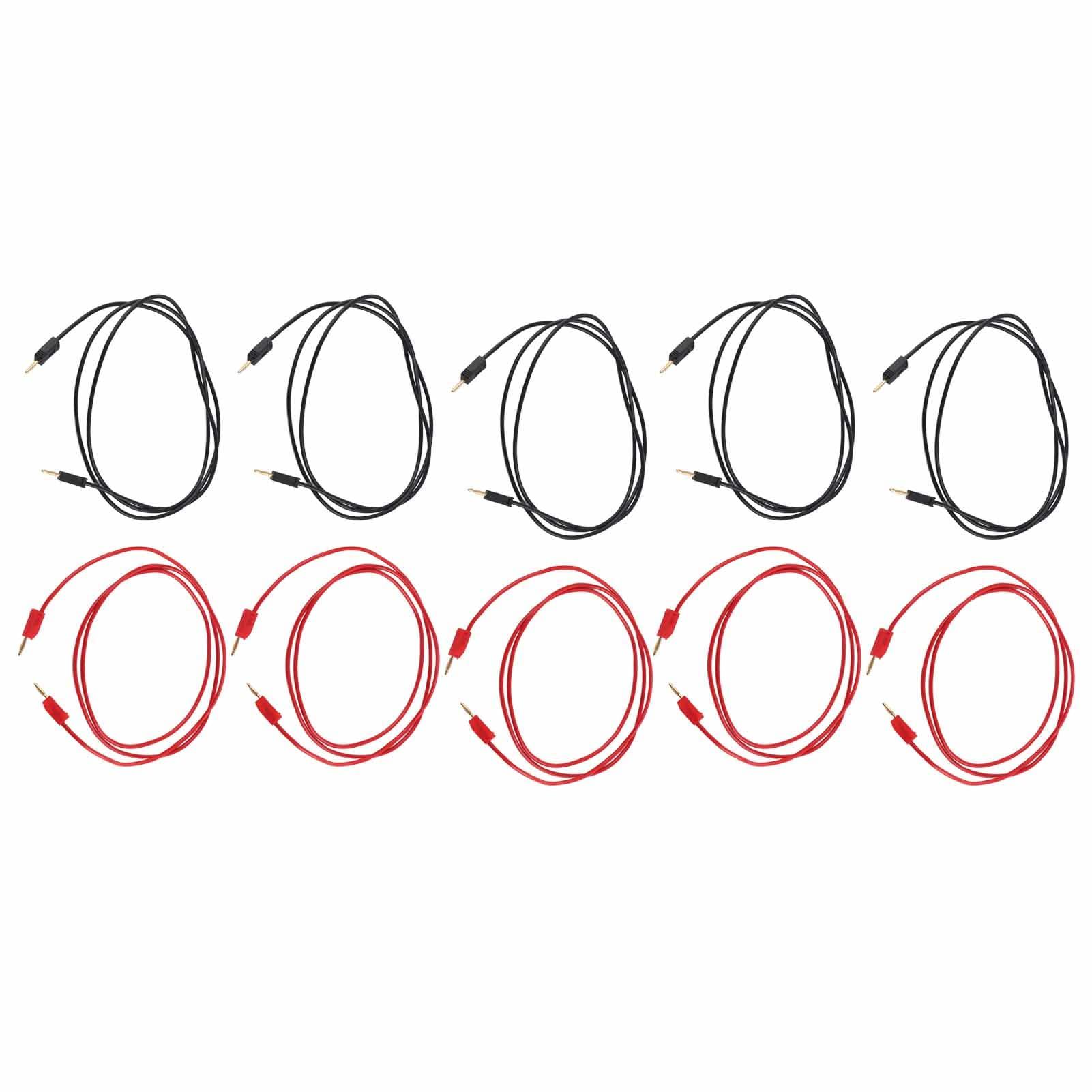 BROLEO Banana Plug Test Line 10A for PVC for Test Cable 2Mm 0.44Mm Plating Plated Experiment Line Trial Line Outlet Plug Testing Cable Test Leads