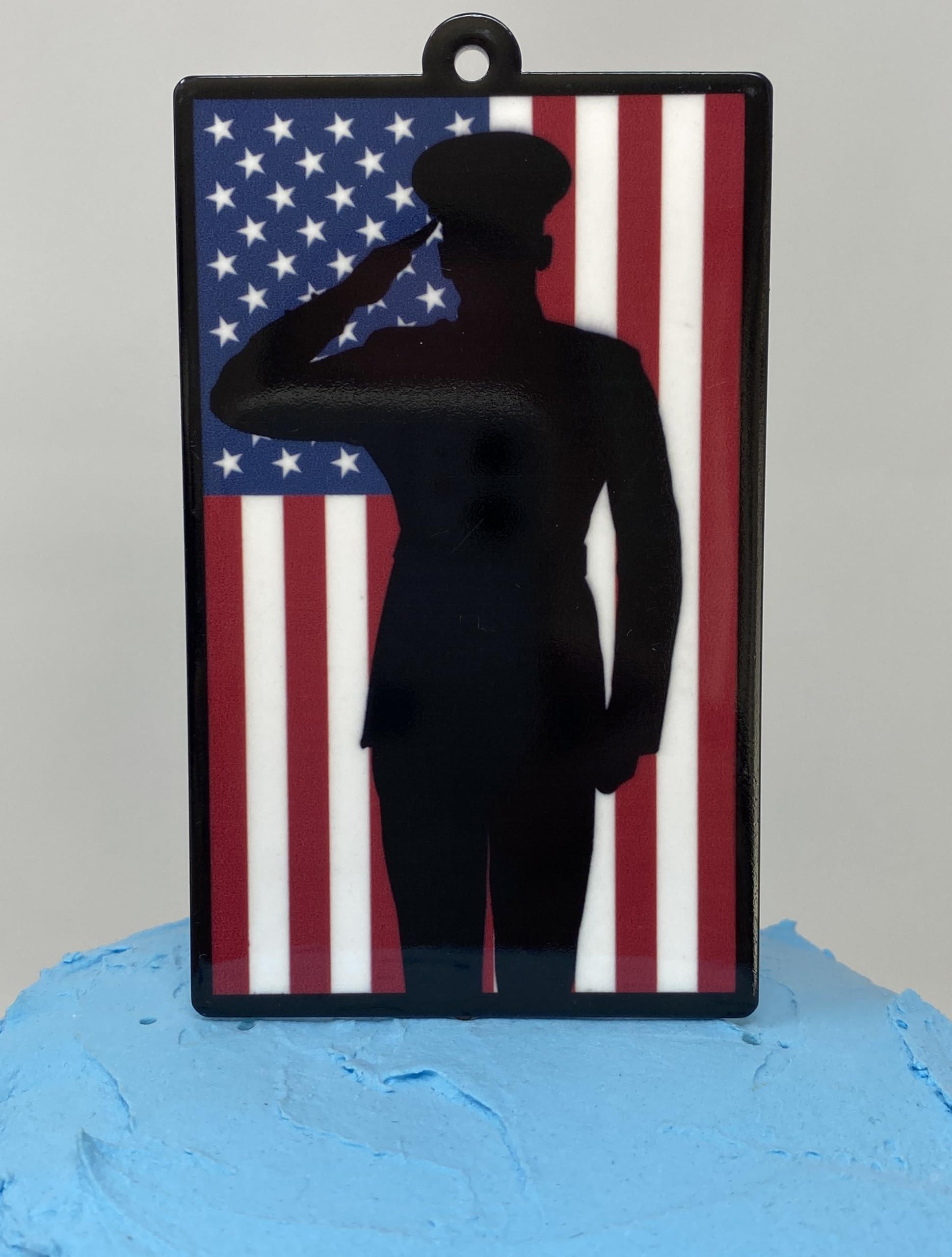 Generic Generic Marines Armed Forces Cake Topper Set