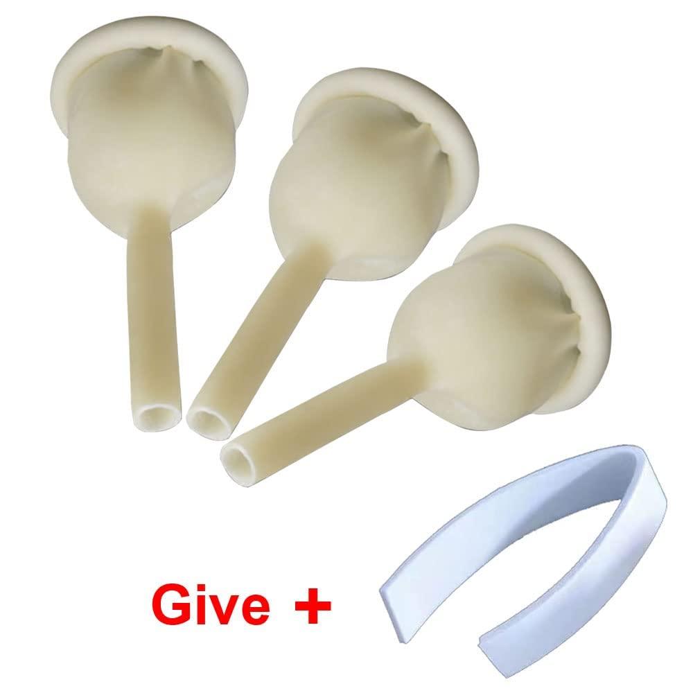 YEYSXSY Condom Catheter External self Sealing Set 10pcs Male Condom Catheter 1pcs 500ml Leg Bag 1pcs 2000ml Drainage Bag(30mm/1.18inch)