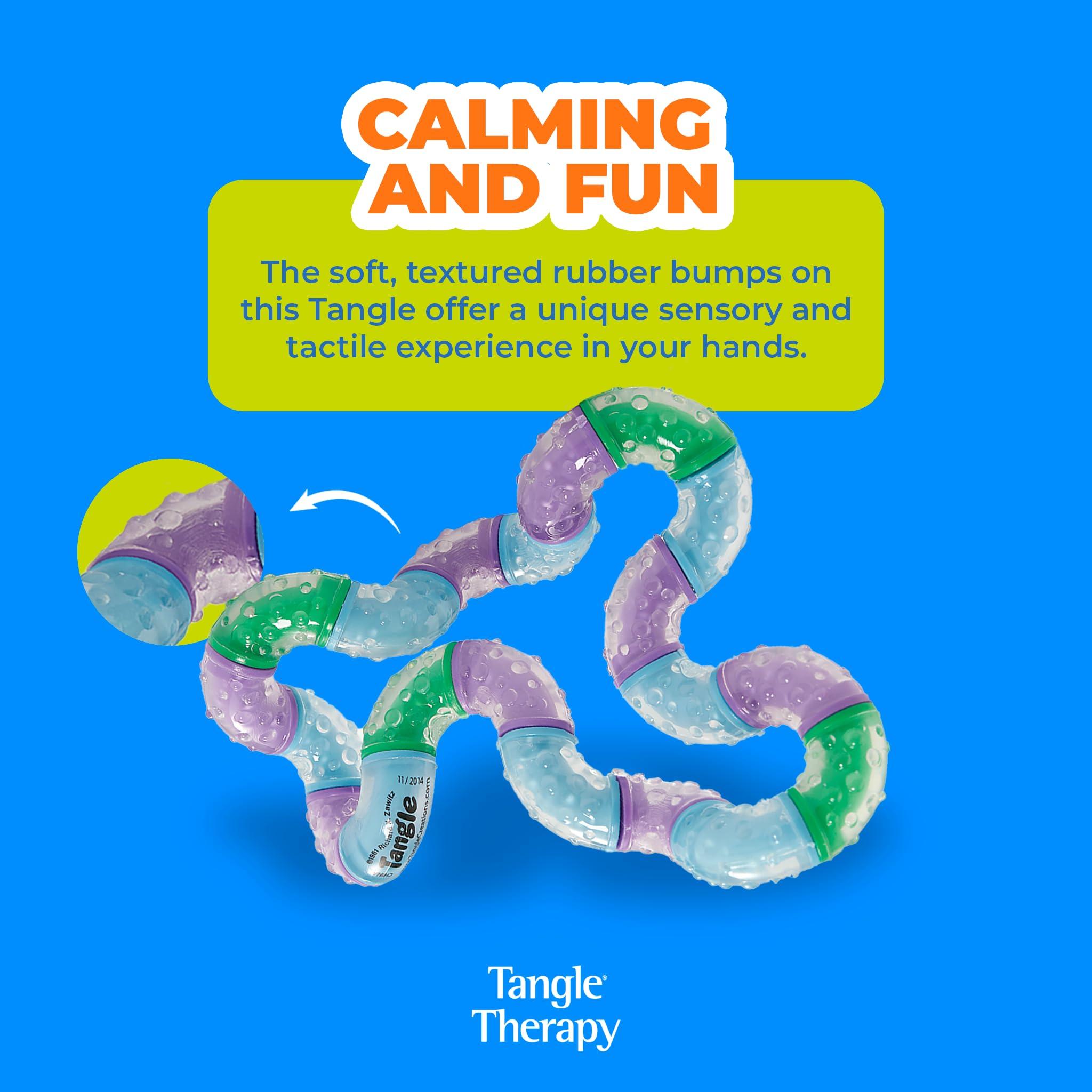 S&S Worldwide Tangle Therapy - Fidget Tangle to Reduce Anxiety - Rubber Textured Fidget for Hand Therapy - Tangle Fidget Toy - Tangle Therapy Toy