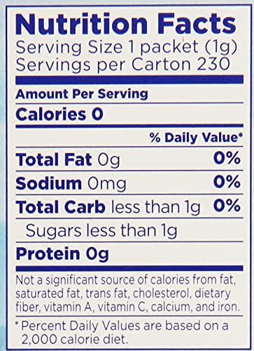 Equal Equal Sweetener Packets 230-Count Packages (Pack of 12)
