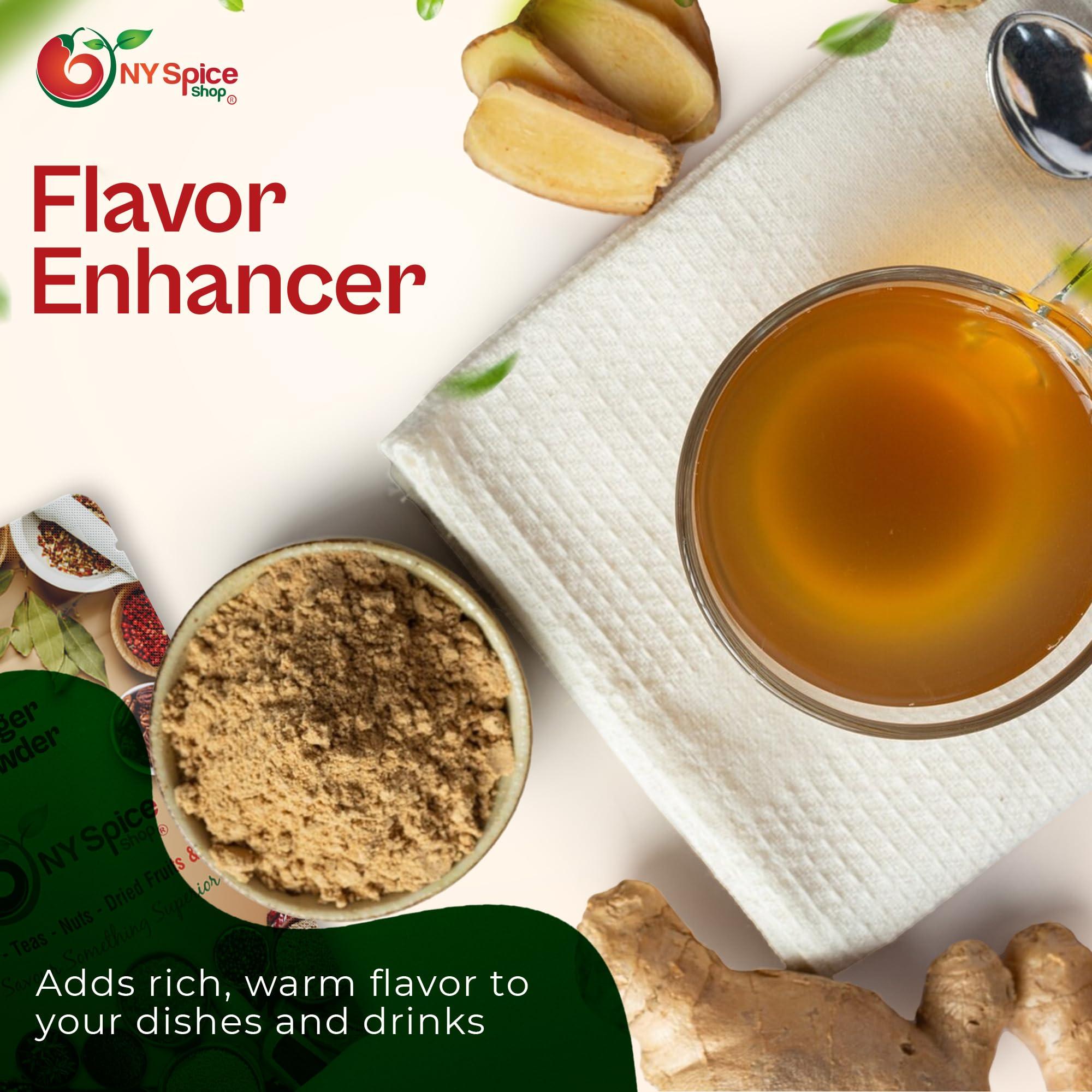 NY Spice Shop NY SPICE SHOP Ginger Powder - Ground Ginger Root - Great Flavor and Highly Aromatic Ground Ginger Root Powder - Perfect for Cooking, Baking Gingerbread, Smoothies & Tea – 3 lbs. (Pound)