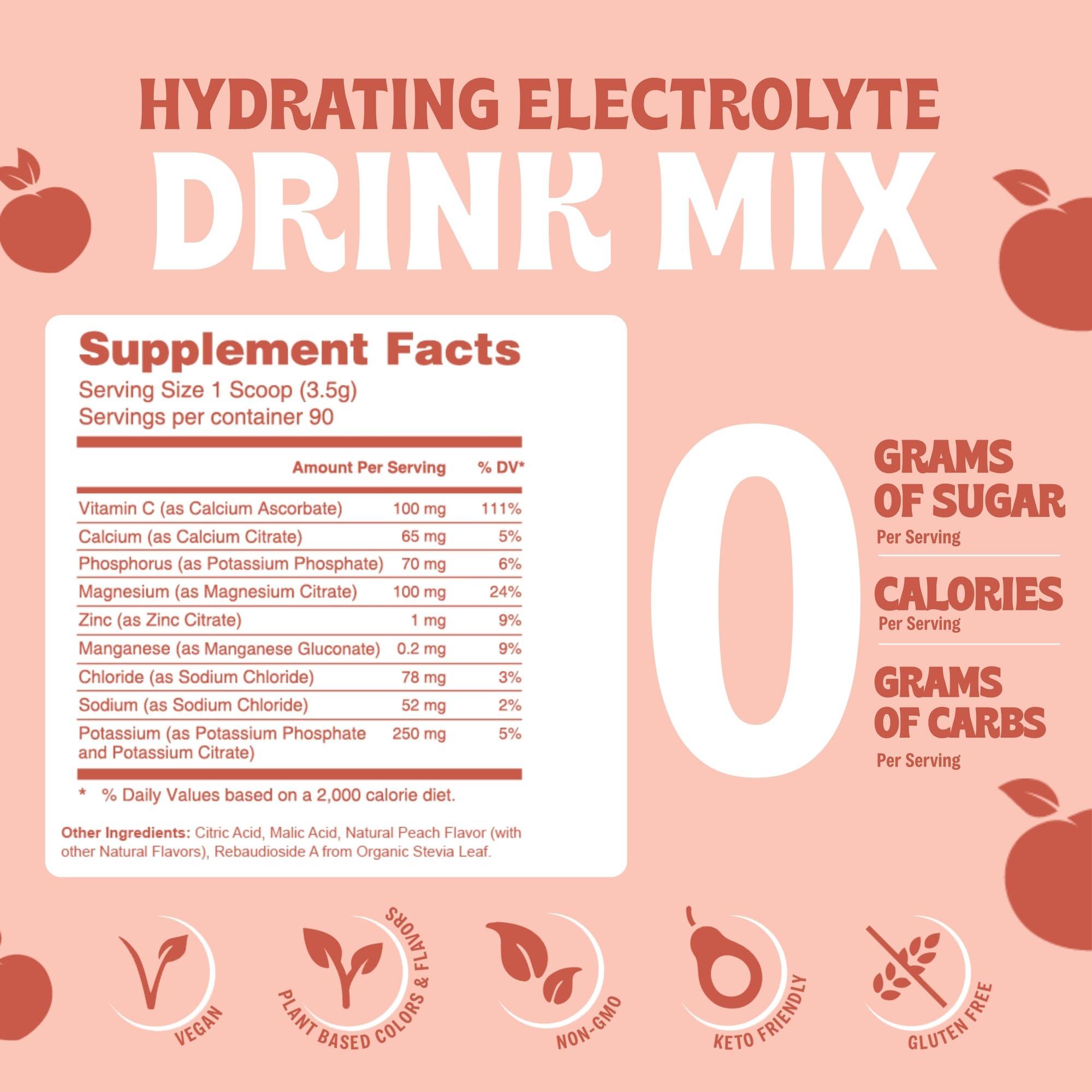 Vitalogix Naturals Vitalogix Naturals Electrolyte Powder | Sugar-Free Hydration Supplement | Keto Electrolytes for Energy & Muscle Recovery | Zero Sugar, Vegan, Gluten-Free | Rapid Rehydration & Electrolyte Drink Mix