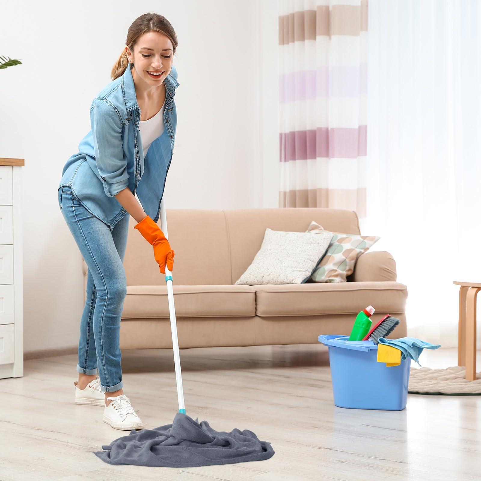 SmoothNovelty SmoothNovelty 10 Pcs Extra Large Microfiber Cleaning Cloth 30\" x 20\" Large Floor Microfiber Towel Reusable Washable Free Lint Free Cloth Rag for Squeegee Mop Floor Window Housekeeping (Bright Color)