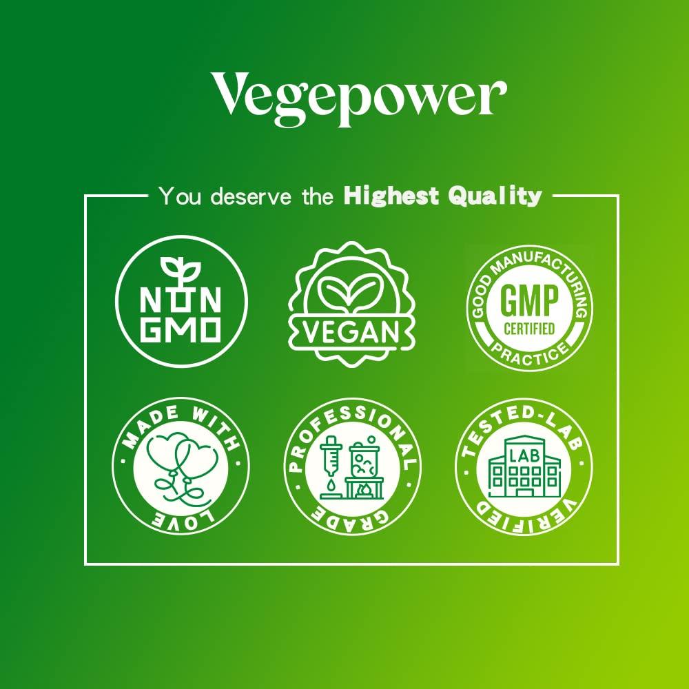 VEGEPOWER Whole Food Multivitamin for Men Women - with 65+ Vitamins, Minerals, Organic Nature Powder & Extracts - Whole Food Supplement for Energy, GUT, immune Health - All Natural, Non-GMO 90 Vegan tablets