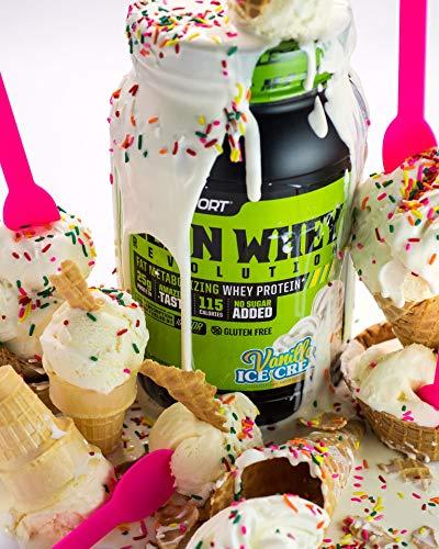 Musclesport Musclesport Lean Whey Revolution™ Protein Powder - Whey Protein Isolate - Low Calorie, Low Carb, Low Fat, Incredible Flavors - 25g Protein per Scoop - 5lb Vanilla Ice Cream