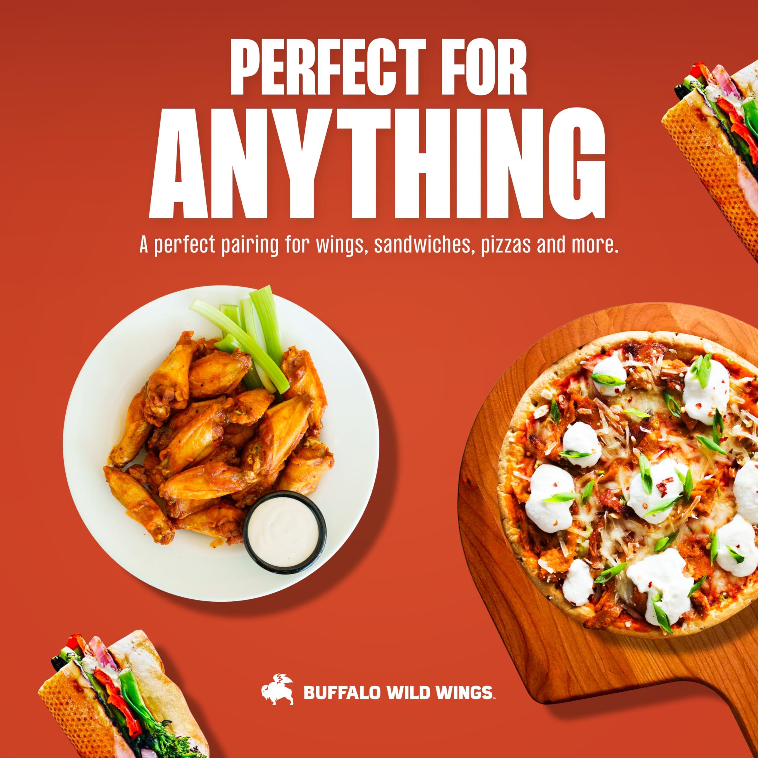 Buffalo Wild Wings Buffalo Wild Wings Medium Buffalo Sauce, 12 fl. oz., Perfect Dipping Sauce, Chicken Marinade, Wing Seasoning and Burger Topping, Enjoy a Medium, Comfortable Heat