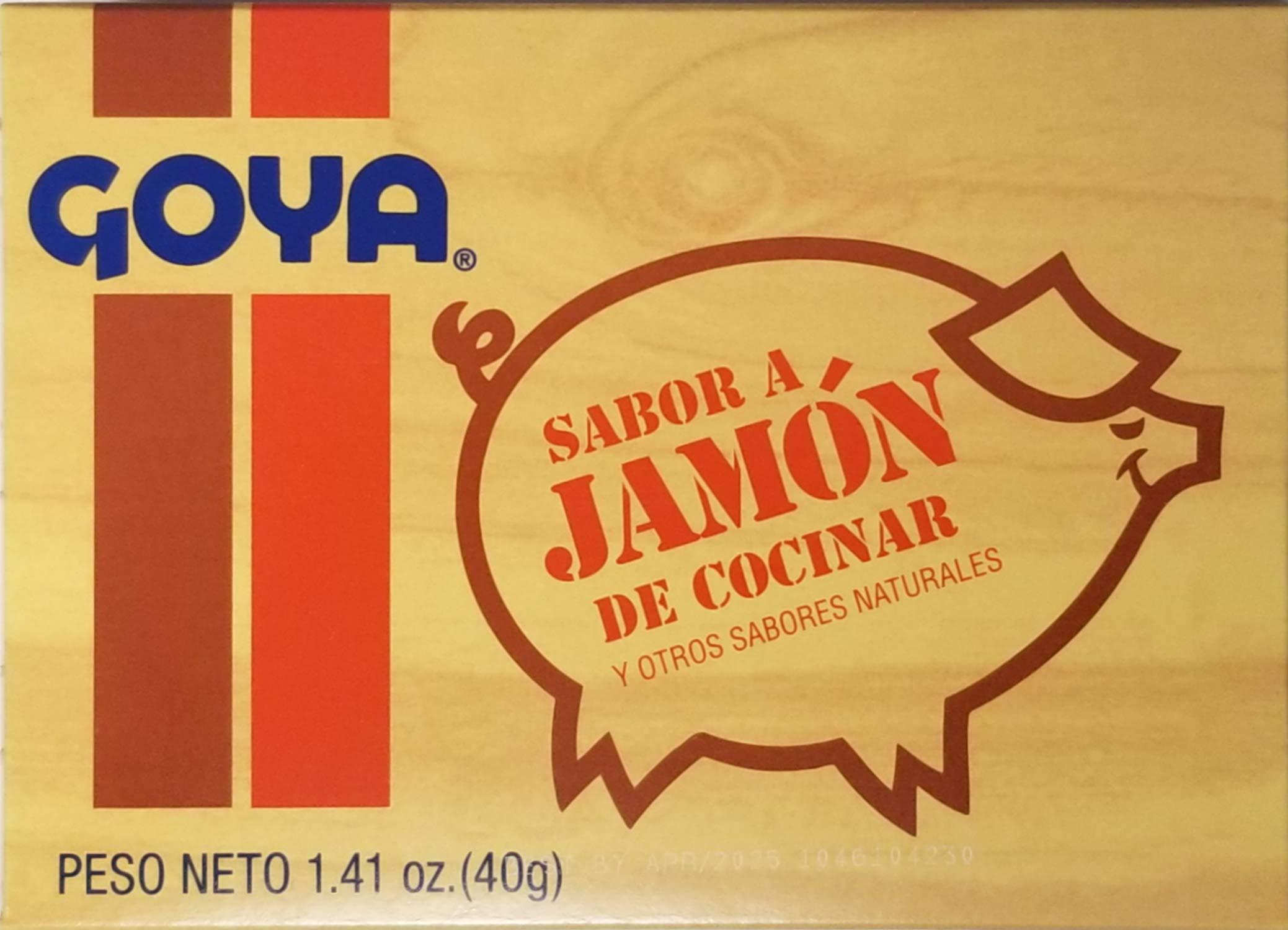 Goya Goya Ham Flavored Concentrated Seasoning 1.41oz | Sabor a Jamon (Pack of 03)