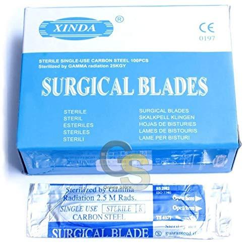 G.S Dental 100 Pieces of Scalpel Blades #24 G.S Instruments