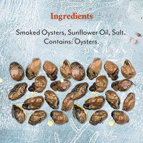 Roland Foods Roland Foods Premium Naturally Smoked Medium Oysters in Oil, Wild Caught, 3 Ounce, Pack of 1