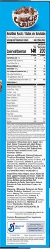 Cookie Crisp Cookie Crisp Breakfast Cereal, Chocolate Chip Cookie Taste, Made With Whole Grain, Family Size, 18.3 oz (Pack of 2)