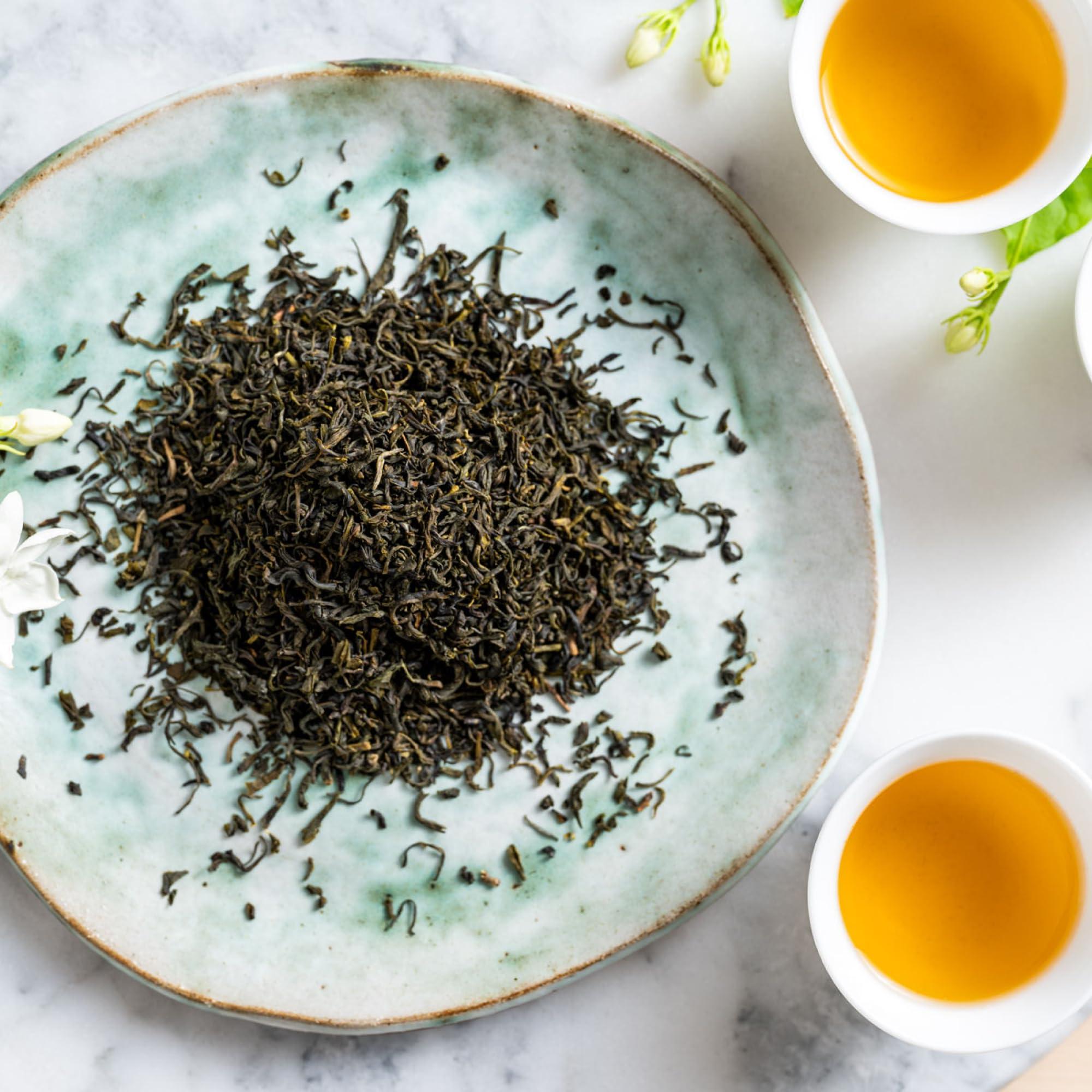 Rishi Tea Rishi Tea Jasmine Green Tea - Organic Sachet Tea Bags, Caffeinated Scented Chinese Green Tea with Floral Aroma . Taste - 15 Count (Pack of 1)