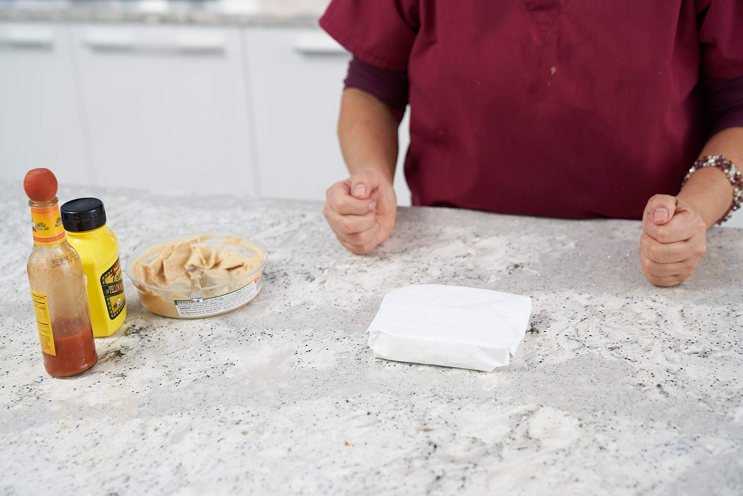 EcoQuality Pre Cut Insulated Foil Sandwich Wrap Sheets 14 x 16 inch - Cushion Foil Wrap, Silver, Aluminum Foil Wrap, Honeycomb Wrap Sheets for Sandwiches, Deli Square, Burger Wrap, to go, Restaurant, BBQ (1500)