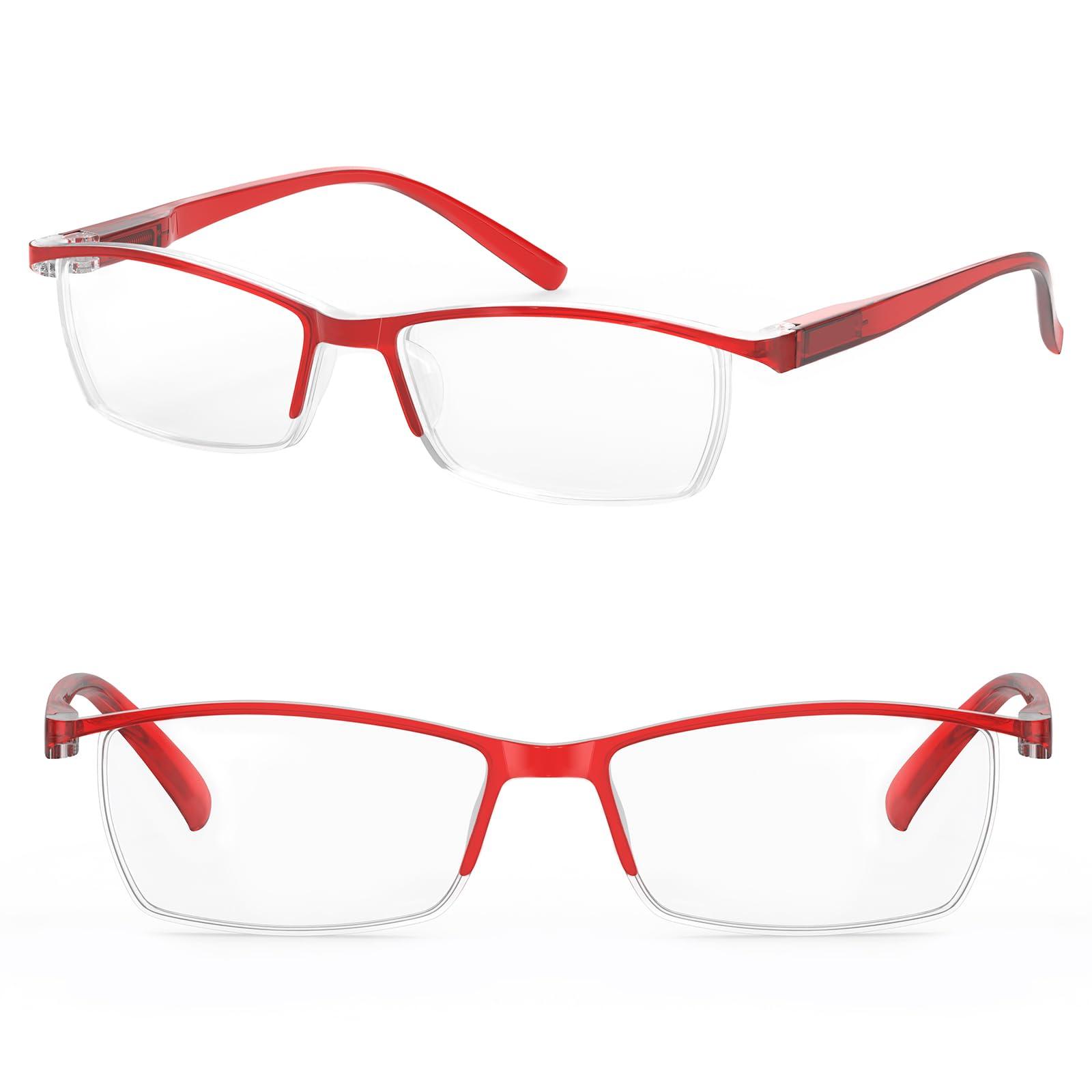 LUFF LUFF 4Pcs Anti-Blue-ray Reading Glasses Portable Ultra-Light Readers(2.50X)