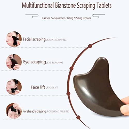 ZHAO SHOP Bian Stone Massage Stone| Gua Sha Massage Tools | Slimming Massager for Beauty Spa Skin Caring Neck Pain Relief