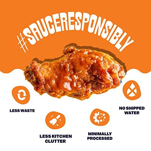 AWSM Sauce AWSM Sauce Chesapeake Fire Powdered Sauce | Savory and Spicy Hot Sauce, Just Add Water, Low Waste, Delicious and Sustainable Powdered Fire Sauce | Starter Kit, 1 Jar & 3 Sauce Packets