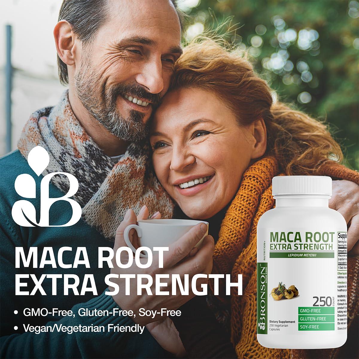 Bronson Bronson Maca Root Extra Lepidium Meyenii, Non-GMO, 90 Vegetarian Capsules