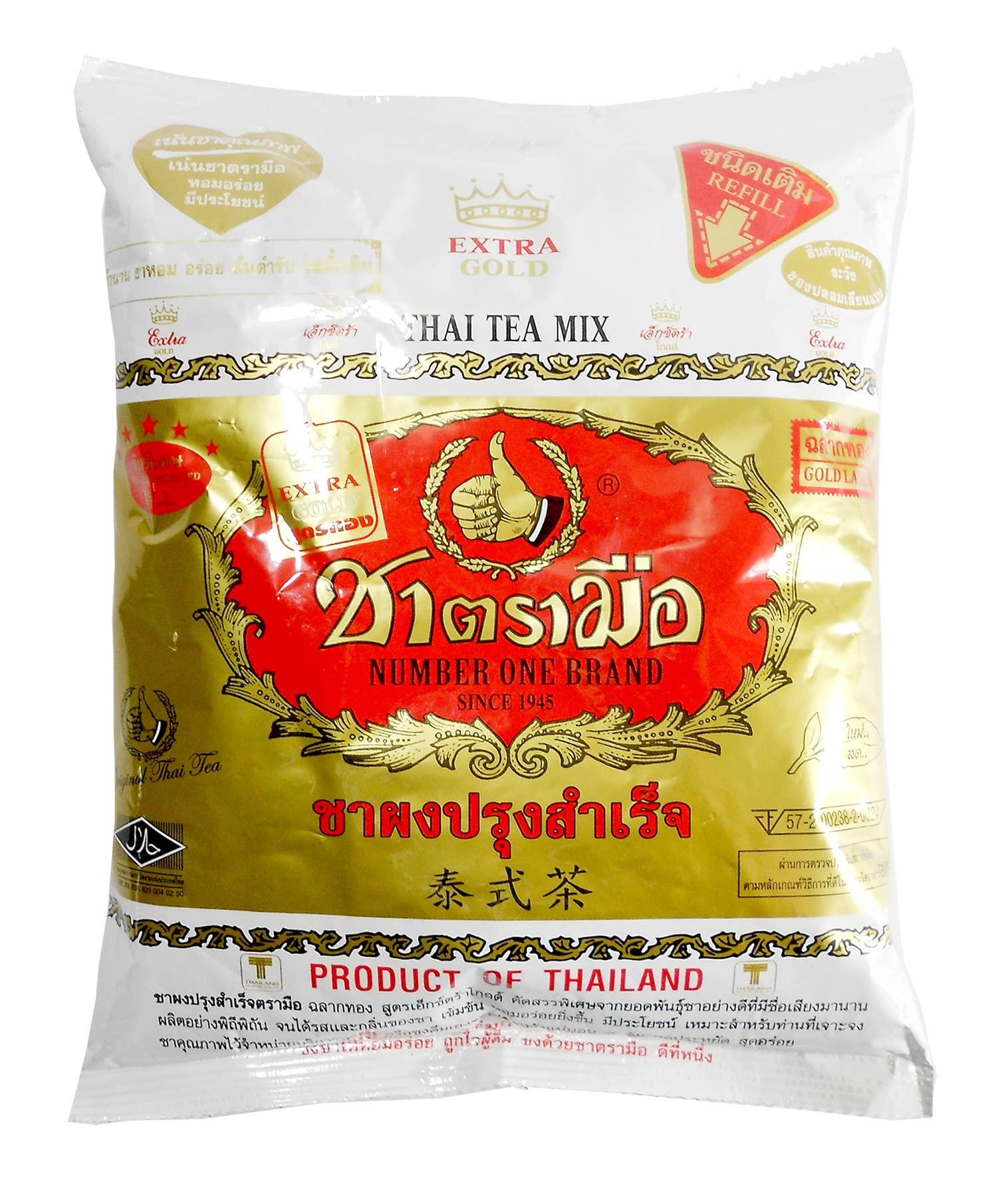 Number-One 1 Bag of Number One Thai Tea 400g + 1 Bag of Number One Thai Tea Extra Gold 400g (Thai Tea Extra Gold)