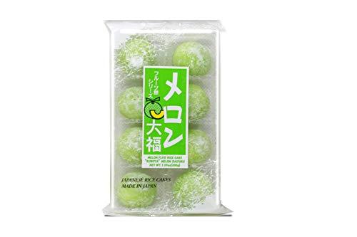 Daifuku Japanese Mochi Fruits Daifuku (Rice Cake) CHOICE OF: Strawberry, Melon, Green Tea, Orange Flavors. (Strawberry+Melon)