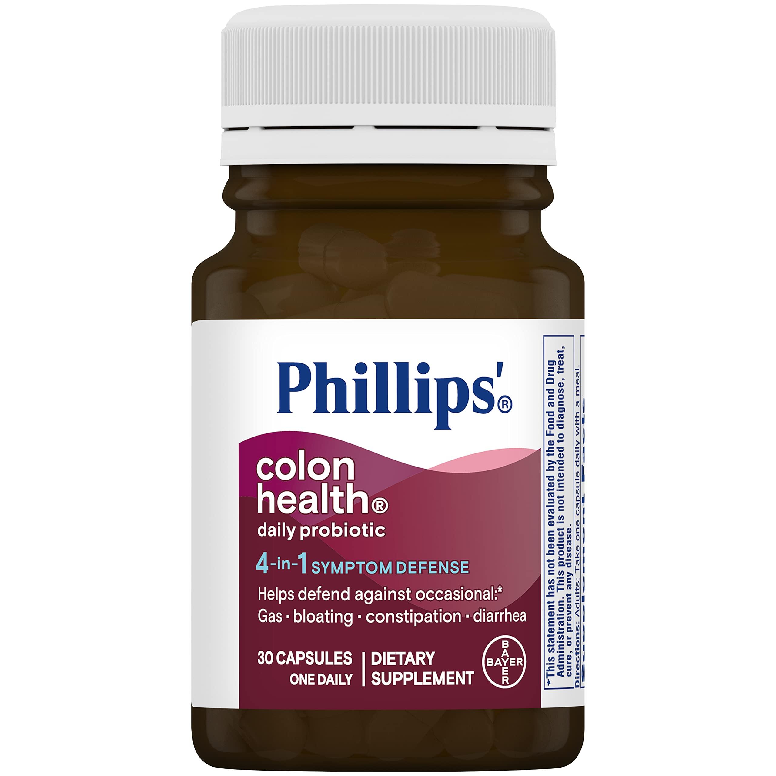 Phillips' Phillips' Colon Health Probiotic Capsules, 30 Count Bottle - Pack of 3