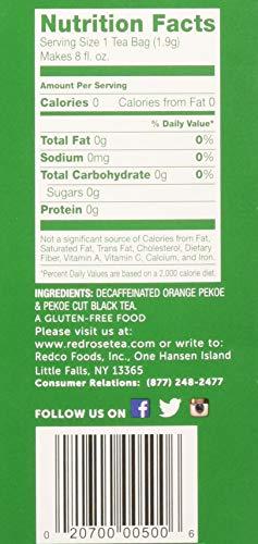 Red Rose Red RoseTea Bags Naturally Decaffeinated Premium Blended, 48 ct