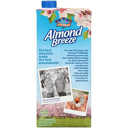 Blue Diamond Almonds Almond Breeze Dairy Free Almondmilk, Unsweetened Chocolate, 32-Ounce Boxes (Pack of 12)