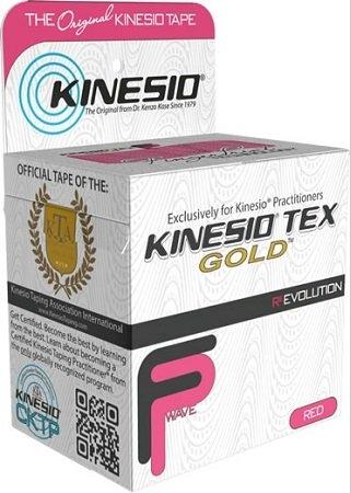 Kinesio Kinesio Tex Gold Wave, Latex-Free, Water-Resistant - 6 Pack - Red/Pink, 2" X 16.4' #35024
