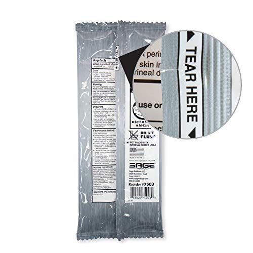 Sage Comfort Shield Barrier Cream Cloths - 3 cloths/pk - Incontinence Skin Care Wipes #7503 (1 Package, 3 Wipes)
