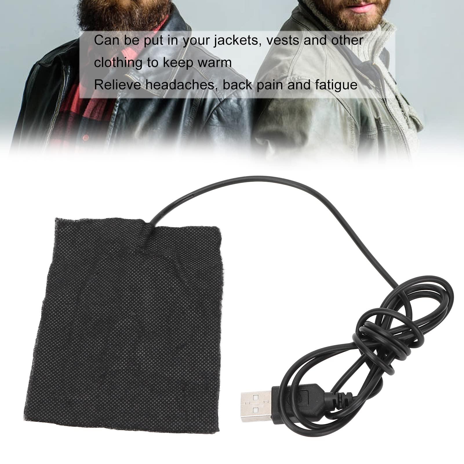 Pilipane USB Electric Cloth Heater, Electric Heating Pads, USB Heating Pad for Coat, Multifunctional Electric Heating for Clothes Seat Pet Warmer Back, Neck and Shoulder Pain Relief