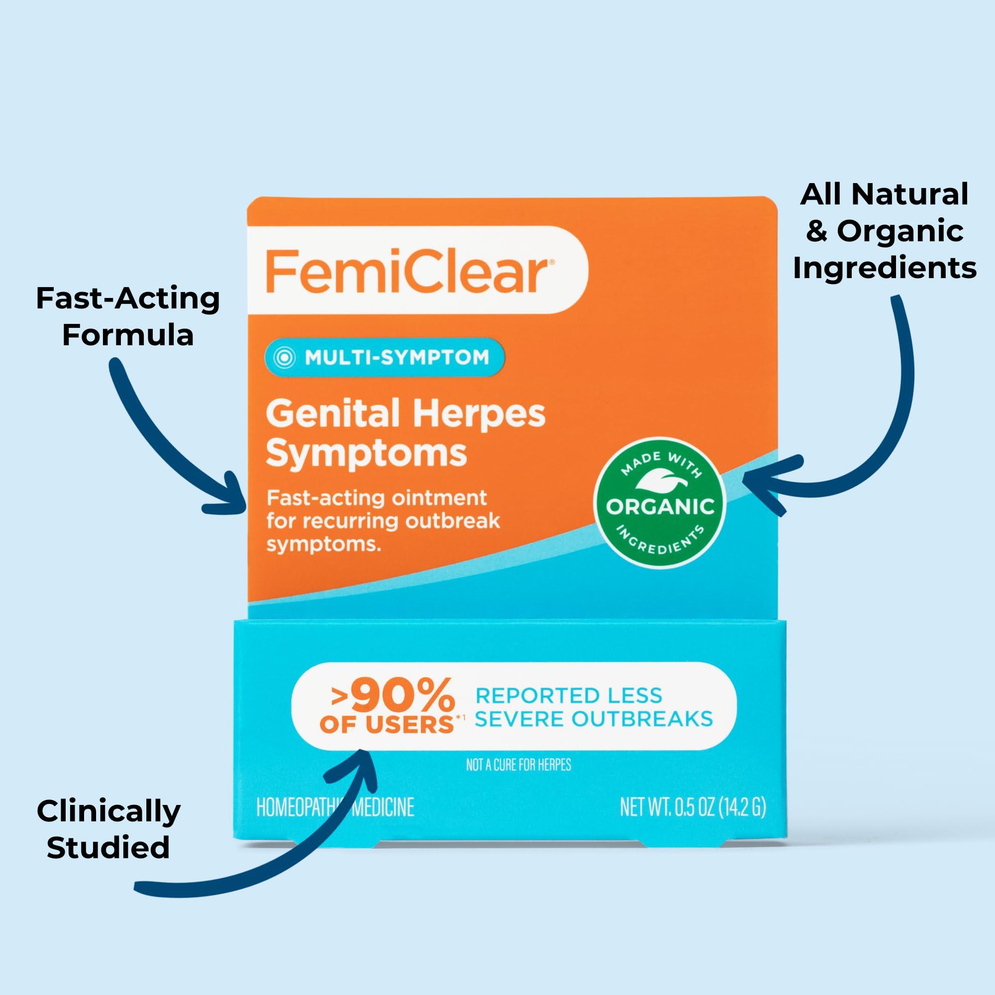 FemiClear FemiClear Complete Feminine Care, Gentle Wash & Herpes Relief Cream - Natural Ingredients for Comfort