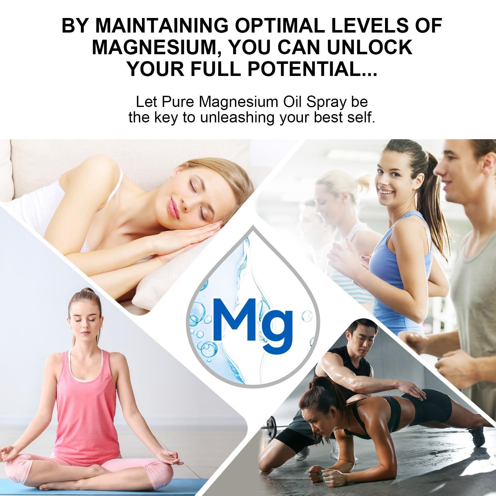 A r b c r n Pure Magnesium Oil Spray,Topical Magnesium Oil Spray-Made with Concentrated Pure Magnesium Chloride Oil 2 fl oz