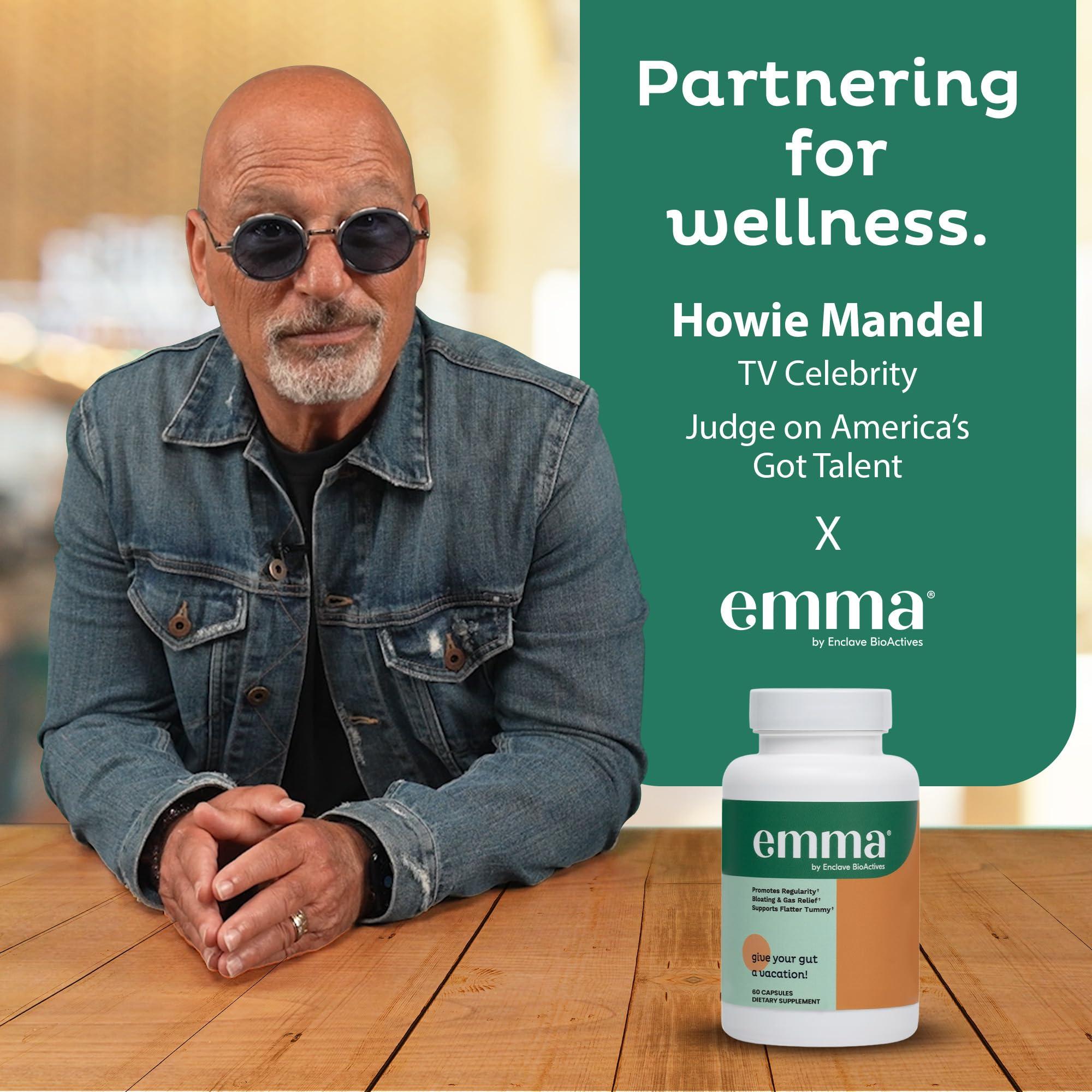 Emma Emma Gut Health Doctors Endorsed Supplement - 60 Capsules - Relief from Gas and Bloating, Repairs Leaky Gut with Magnesium, Berberine, Vitamin D, Quercetin & More - Gut Health & Colon Cleanse Formula