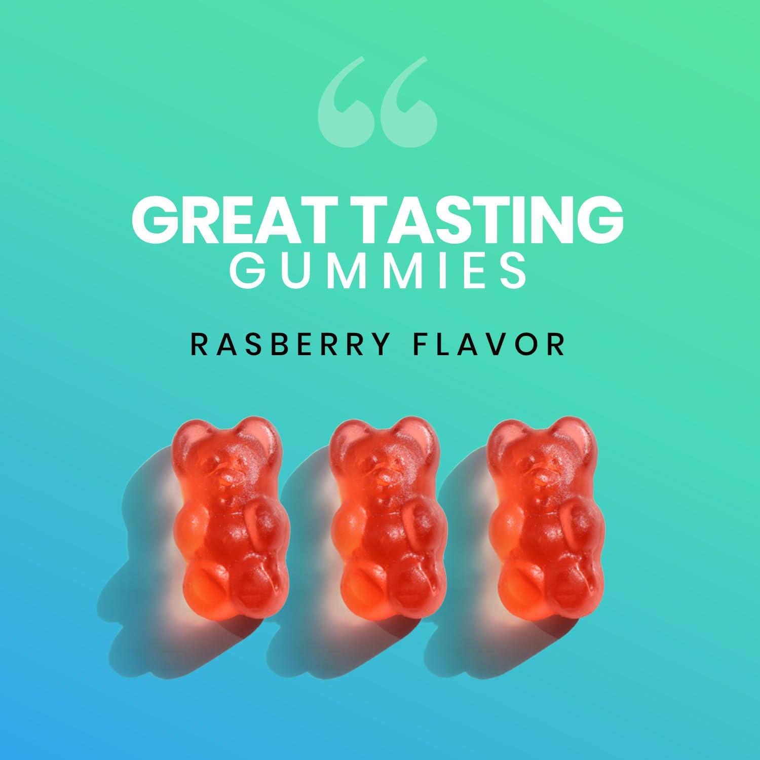 EchoHeals CEUTICALS EchoHeals CEUTICALS Hair, Skin & Nail Gummies | Biotin Collagen Vitamin C & E Supplement | 3000mcg Biotin | Raspberry Flavored | 60 Gummies