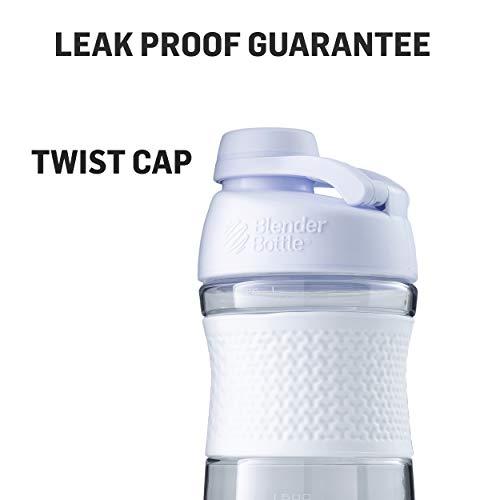 BlenderBottle BlenderBottle SportMixer Shaker Bottle Perfect for Protein Shakes and Pre Workout, 28-Ounce, Black