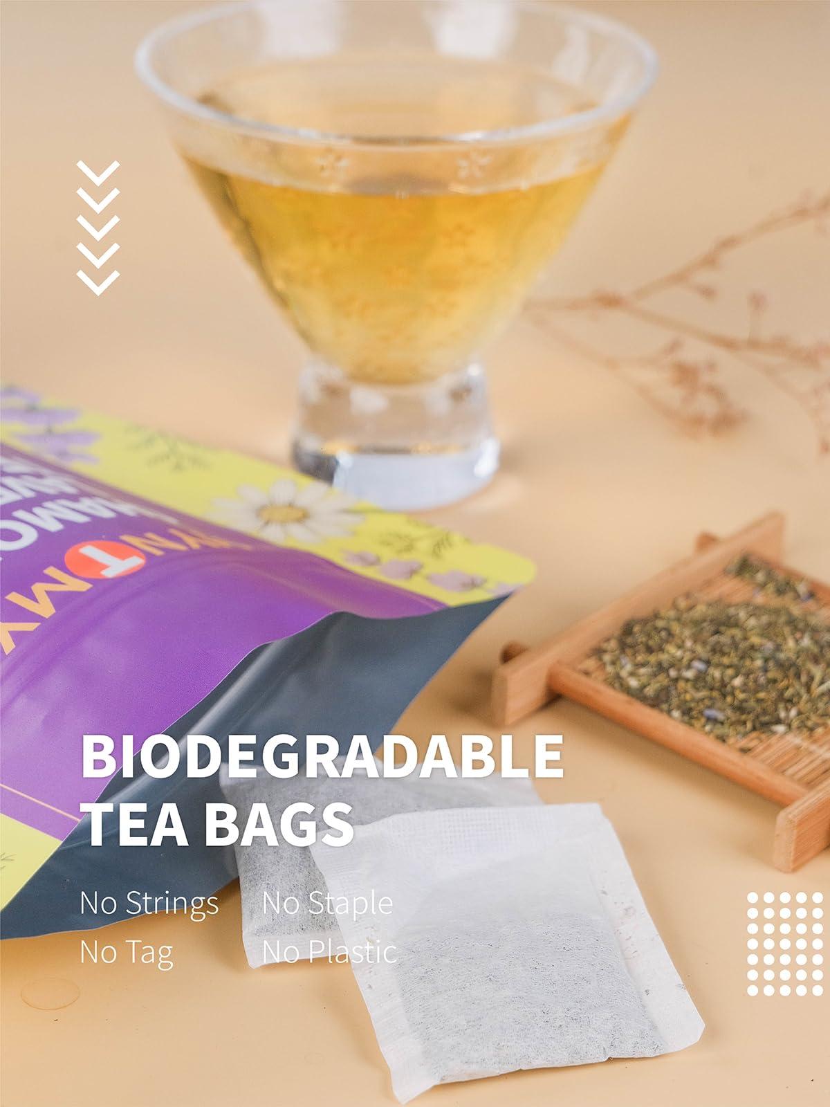 HYNTMYT HYNTMYT Chamomile & Lavender Tea, Blend of Chamomile, Lavender, and Lemon Balm, Soothing & Aromatic, Caffeine Free, 120 Count