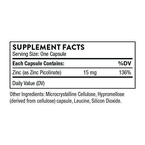 THORNE Thorne Immune Support Bundle: Zinc Picolinate and Vitamin C Capsules - 60 Servings