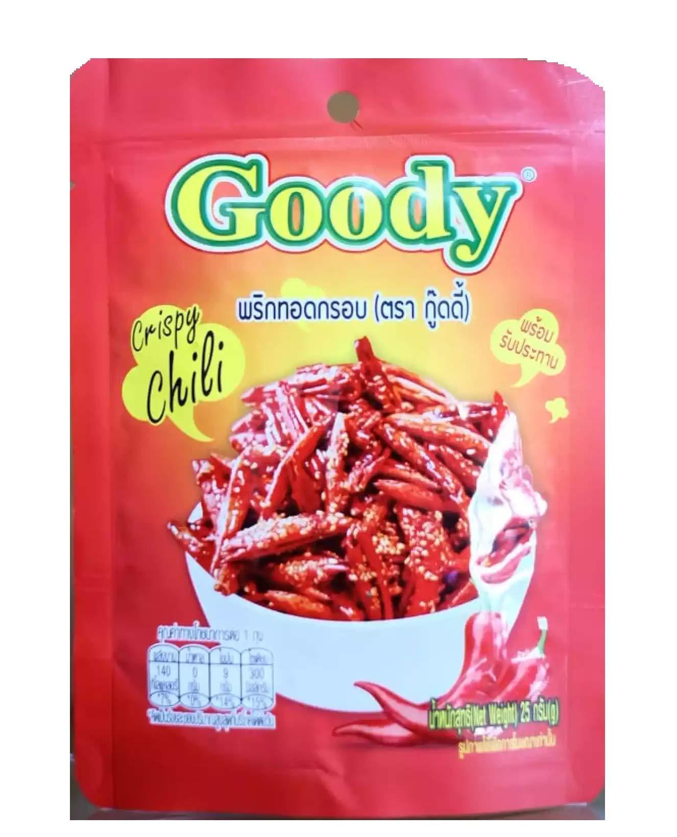 Goody. Goody.,Goody Brand,Crispy Chili,Size 25 grams X 4 Packs