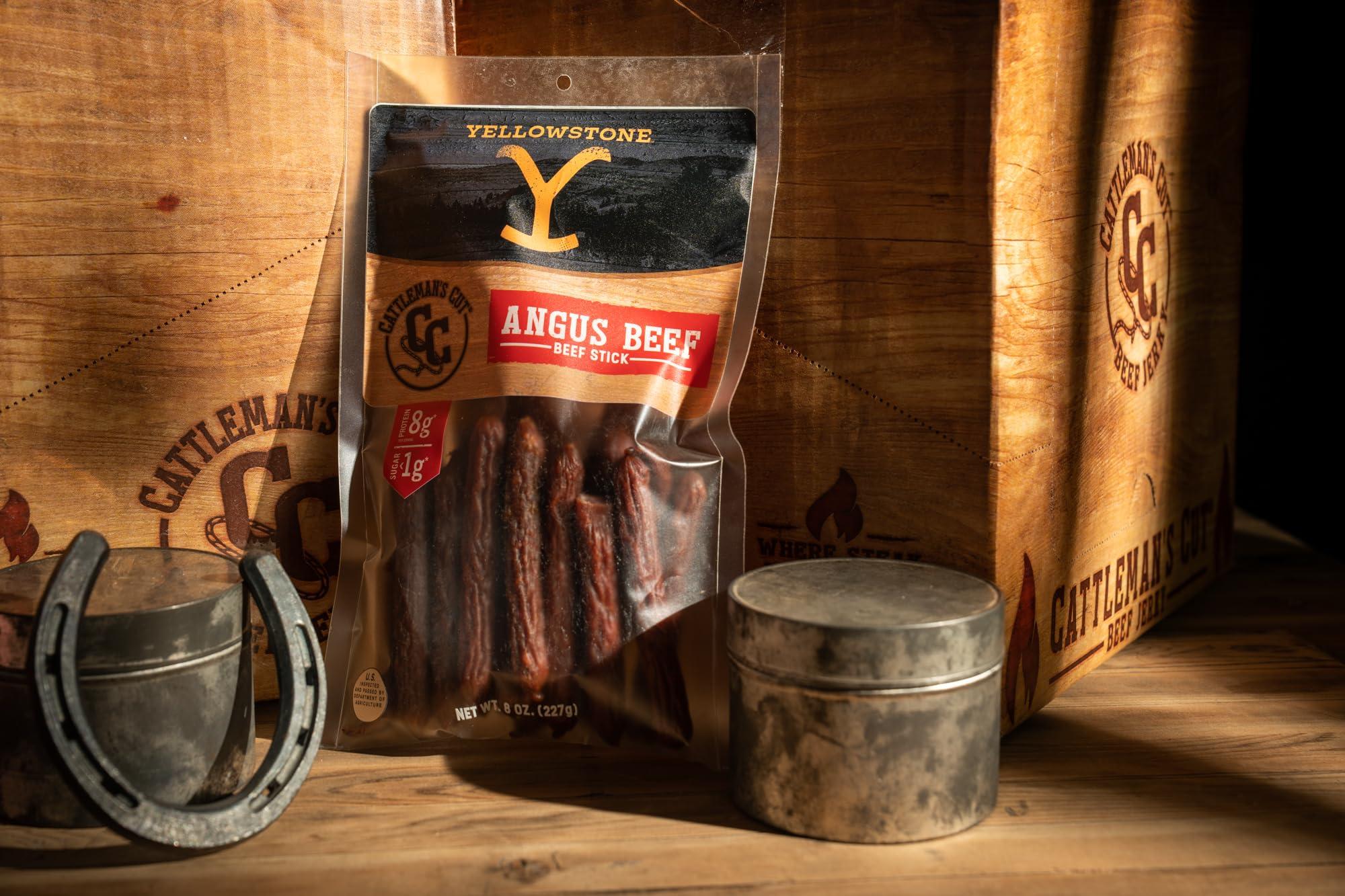 CATTLEMAN\'S CUT Yellowstone by Cattleman\'s Cut Angus Beef Sticks, 8 Ounce