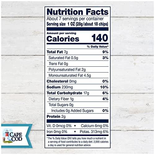 Cape Cod Cape Cod Potato Chips, Sea Salt and Vinegar Kettle Chips, 7.5 Oz (Pack of 2)